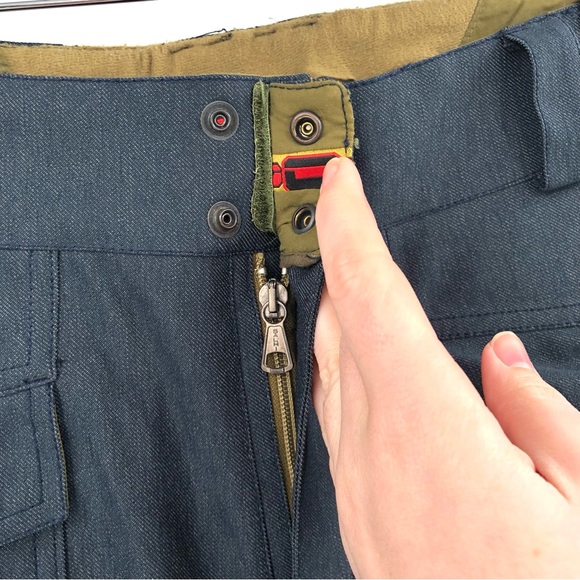 ROSSIGNOL Ski Snowboard Pants Men L Gore-Tex Blue Winter Snow Outdoor Snow Pants - Picture 3 of 14